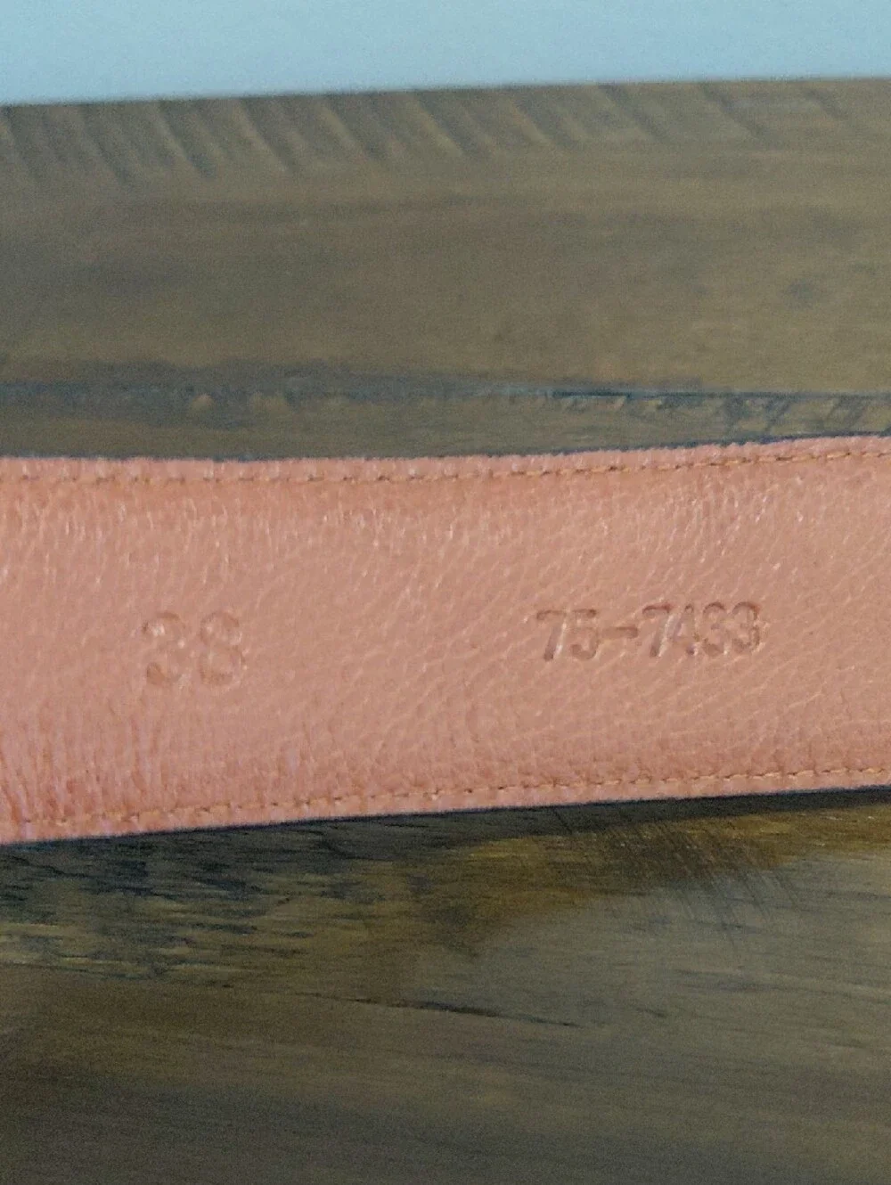 Johnston & Murphy Classic Black Leather Men's Belt Sz 38